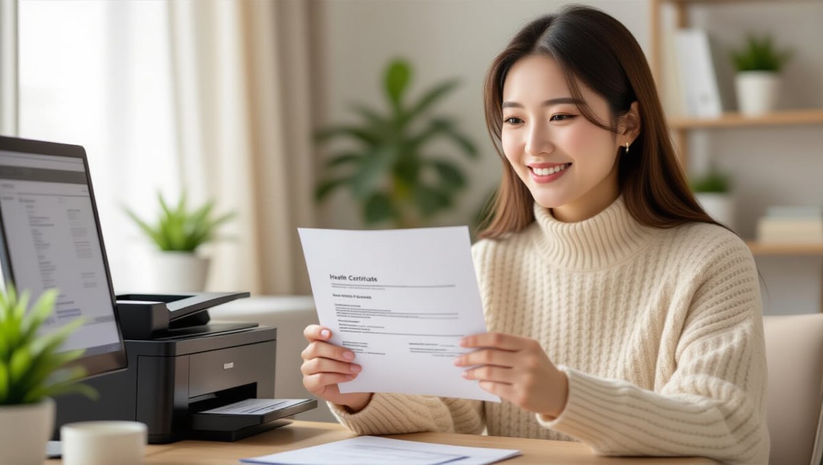 🖨️ 집에서 보건증 출력하는 방법
