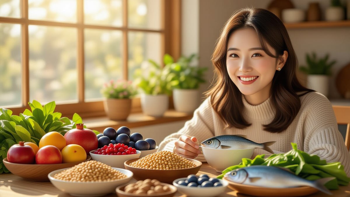 🍎 갱년기 증상 완화 핵심 식품