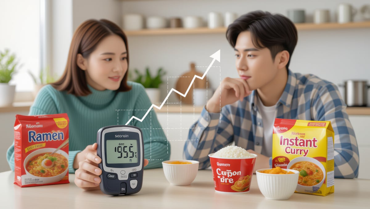 당뇨 인스턴트 식품, GL 지수로 혈당 관리 현명하게 하는 법 3 📊 인스턴트 식품별 GL 지수 비교