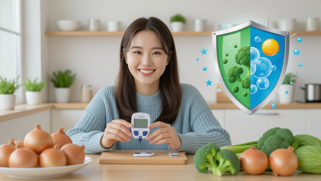 양파 브로콜리, 혈당·뱃살 잡는 '크롬'의 비밀과 최적 섭취법 3 💡 혈당 조절의 핵심 성분: 크롬의 역할