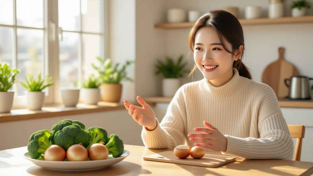 양파 브로콜리, 혈당·뱃살 잡는 '크롬'의 비밀과 최적 섭취법 5 🔍 양파와 브로콜리, 주요 영양 성분 분석