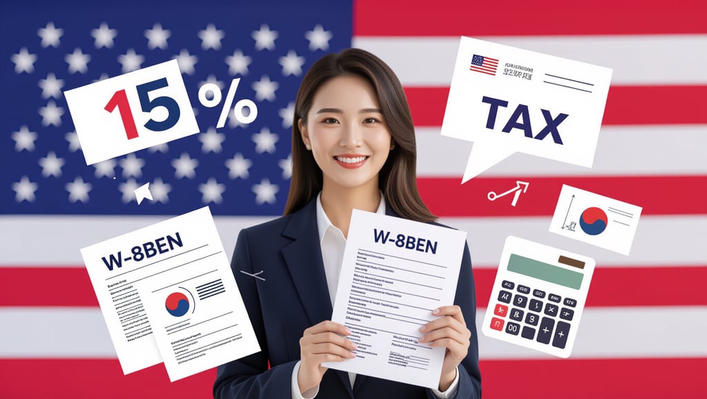 미국 주식 세금 구조: 양도세, 배당세부터 합법 절세 전략까지 4 💡 배당소득세 15%로 줄이는 W-8BEN, 꼭 챙기세요!