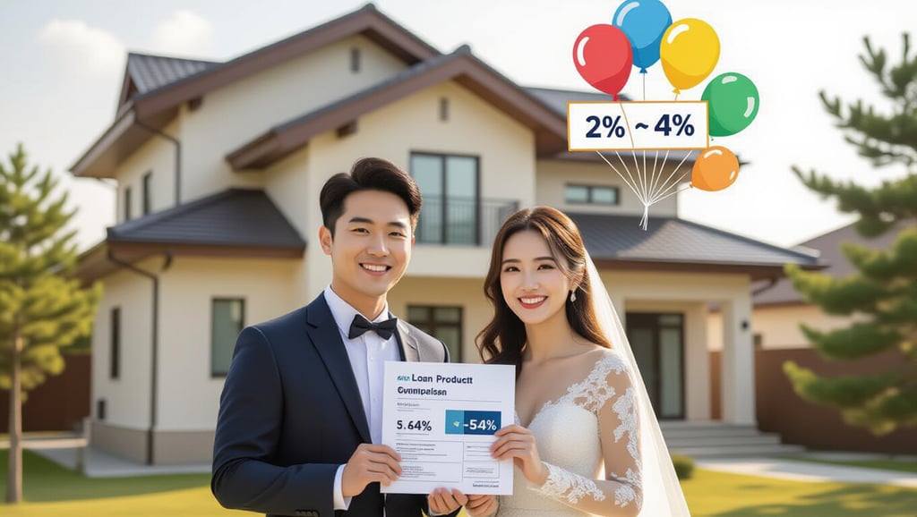 신혼부부 내집마련 대출 완벽 가이드: 자격, 한도, 금리 비교 4 📊 대출 한도와 금리, 어떻게 달라질까요?