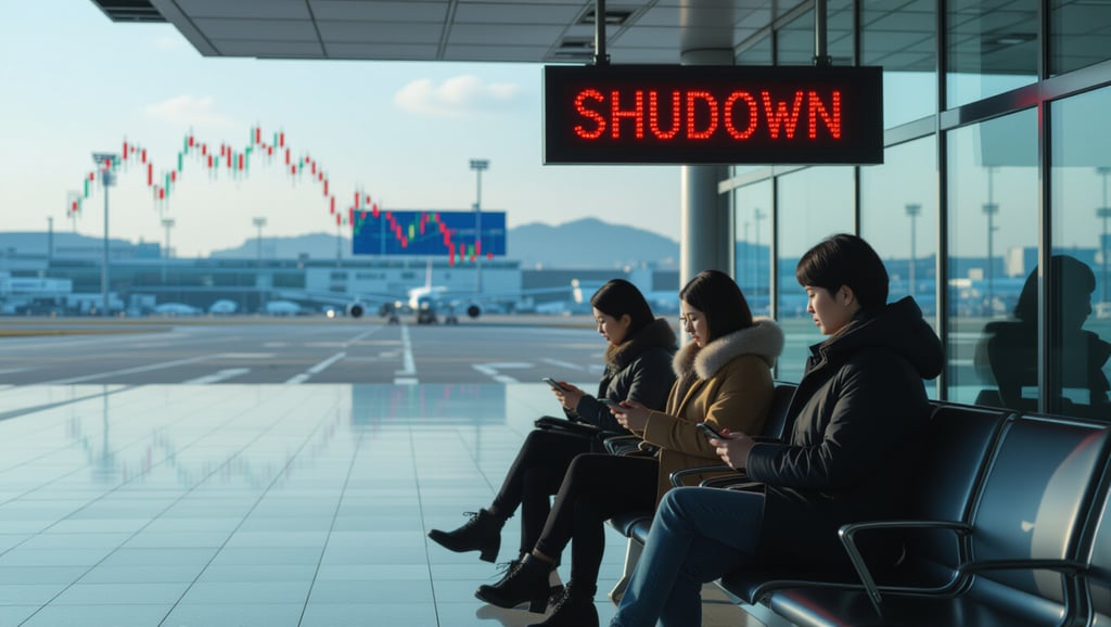 2025년 11월 8일 미국 증시 마감: 셧다운, AI 거품, 연준 불확실성 심층 분석 3 📉 셧다운 장기화, 경제와 소비 심리에 미친 영향