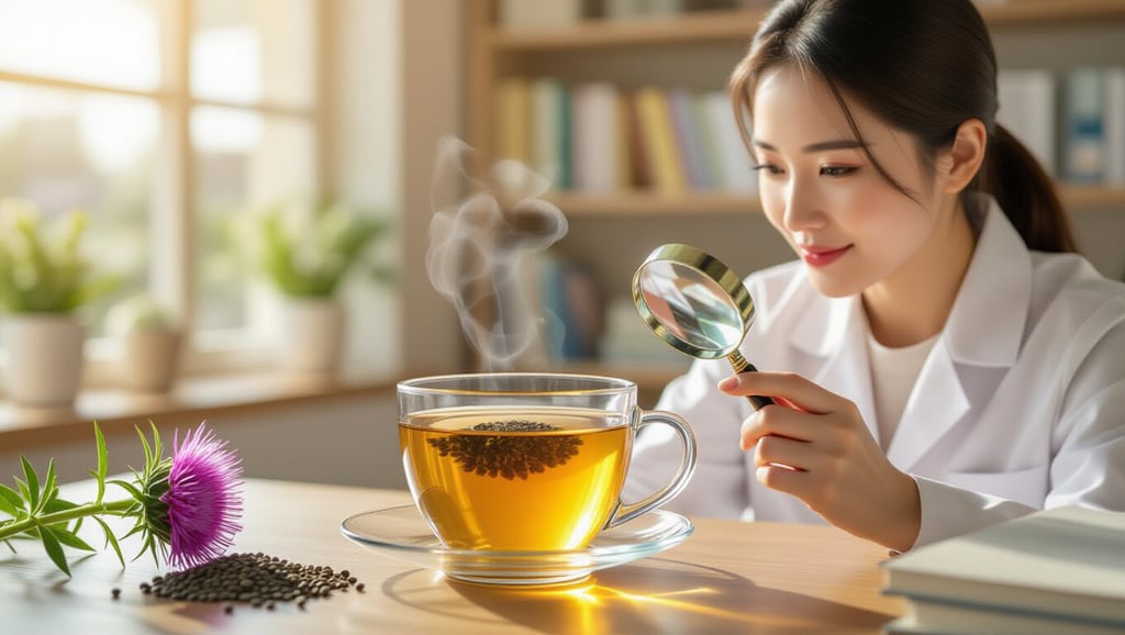 ⚠️ 밀크씨슬차, 섭취 전 꼭 확인하세요!