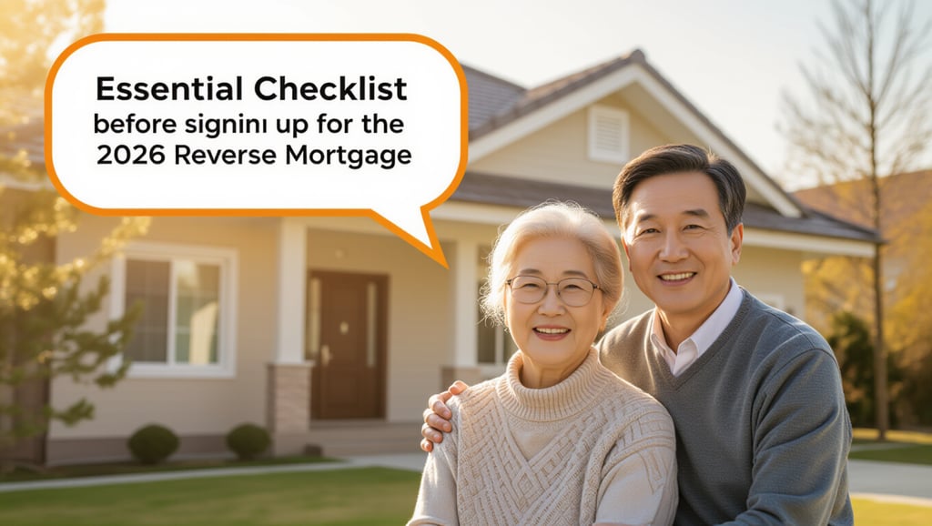 2026년 주택연금 개편: 가입 나이, 수령액 변화 핵심 분석 5 📌 가입 전 필수 체크리스트